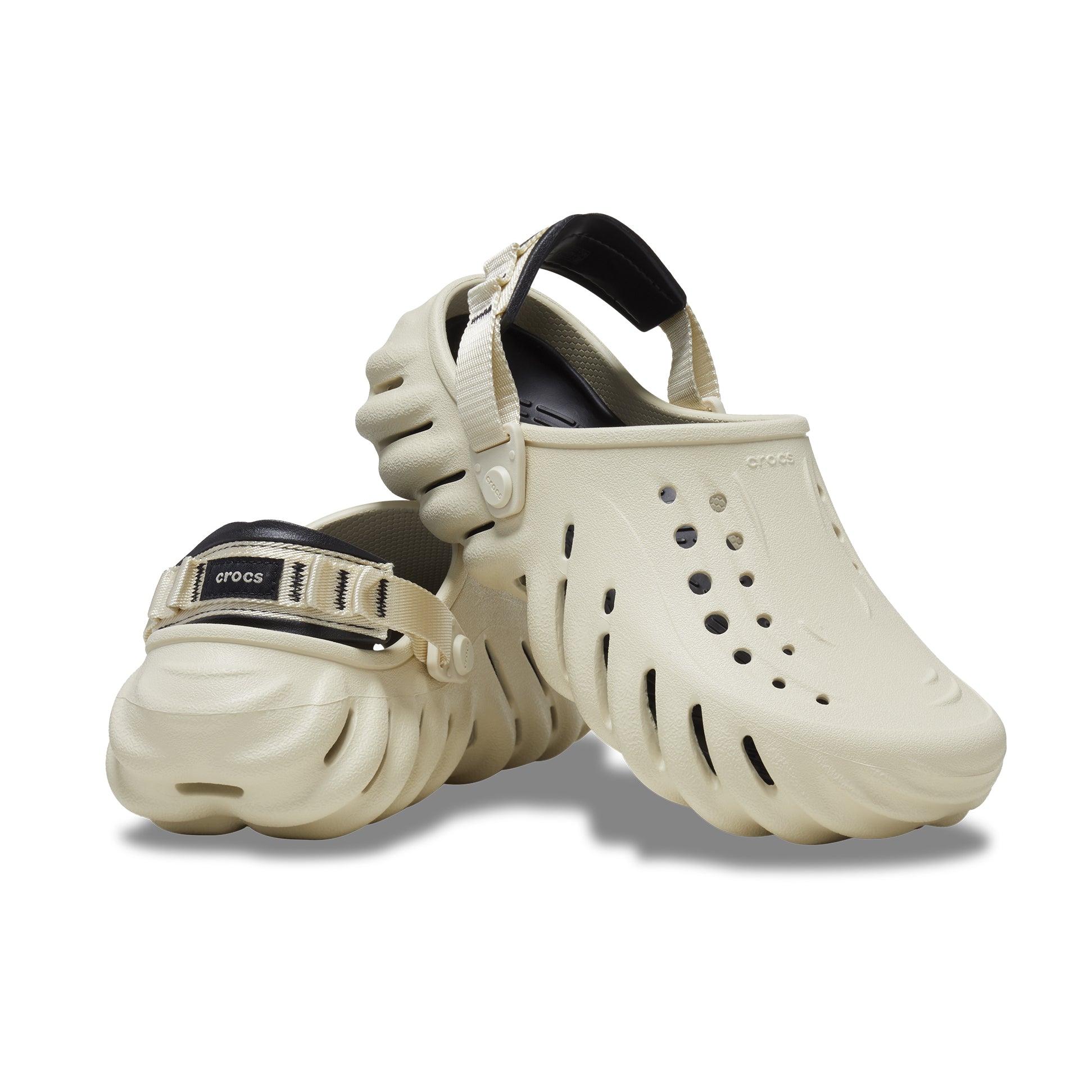 Crocs 207937-2YJ ECHO Mens Clogs Bone/Black