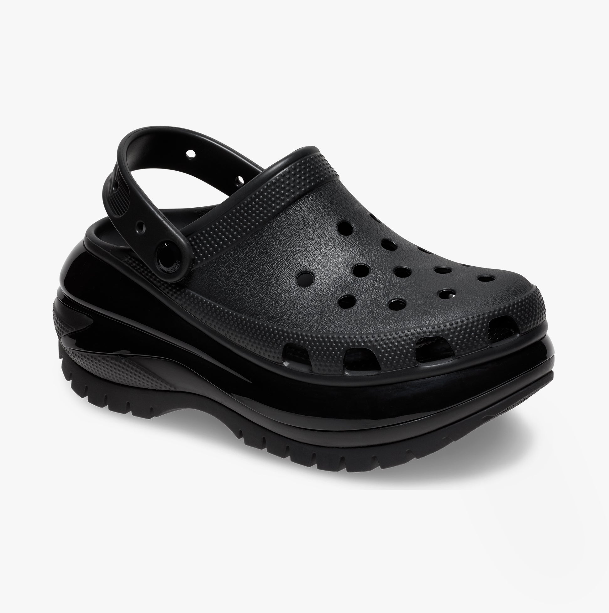 Crocs 207988-001 MEGA CRUSH Womens Clogs Black