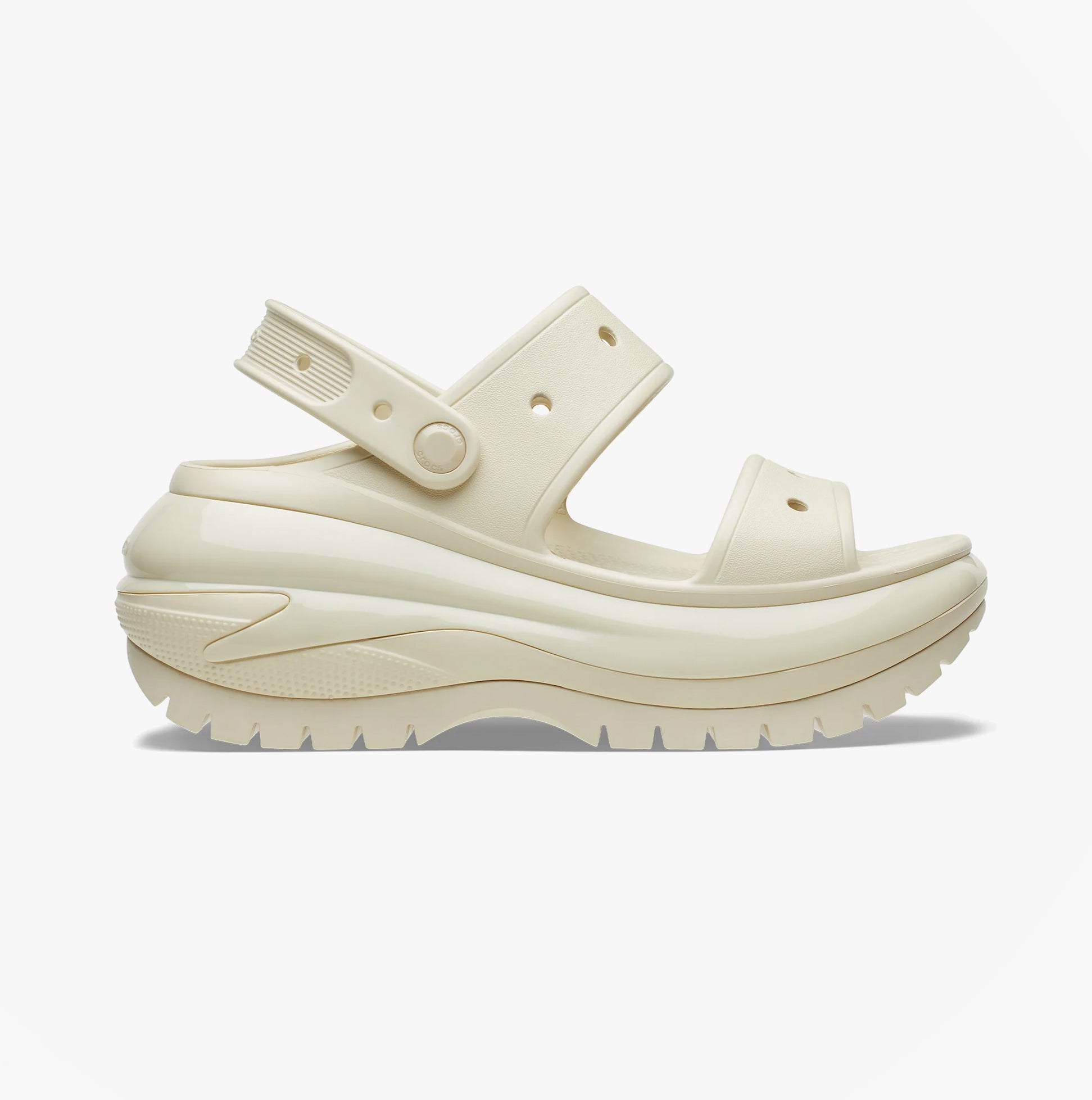 Crocs 207989-2Y2 MEGA CRUSH Womens Sandals Bone