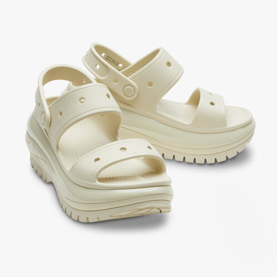 Crocs 207989-2Y2 MEGA CRUSH Womens Sandals Bone