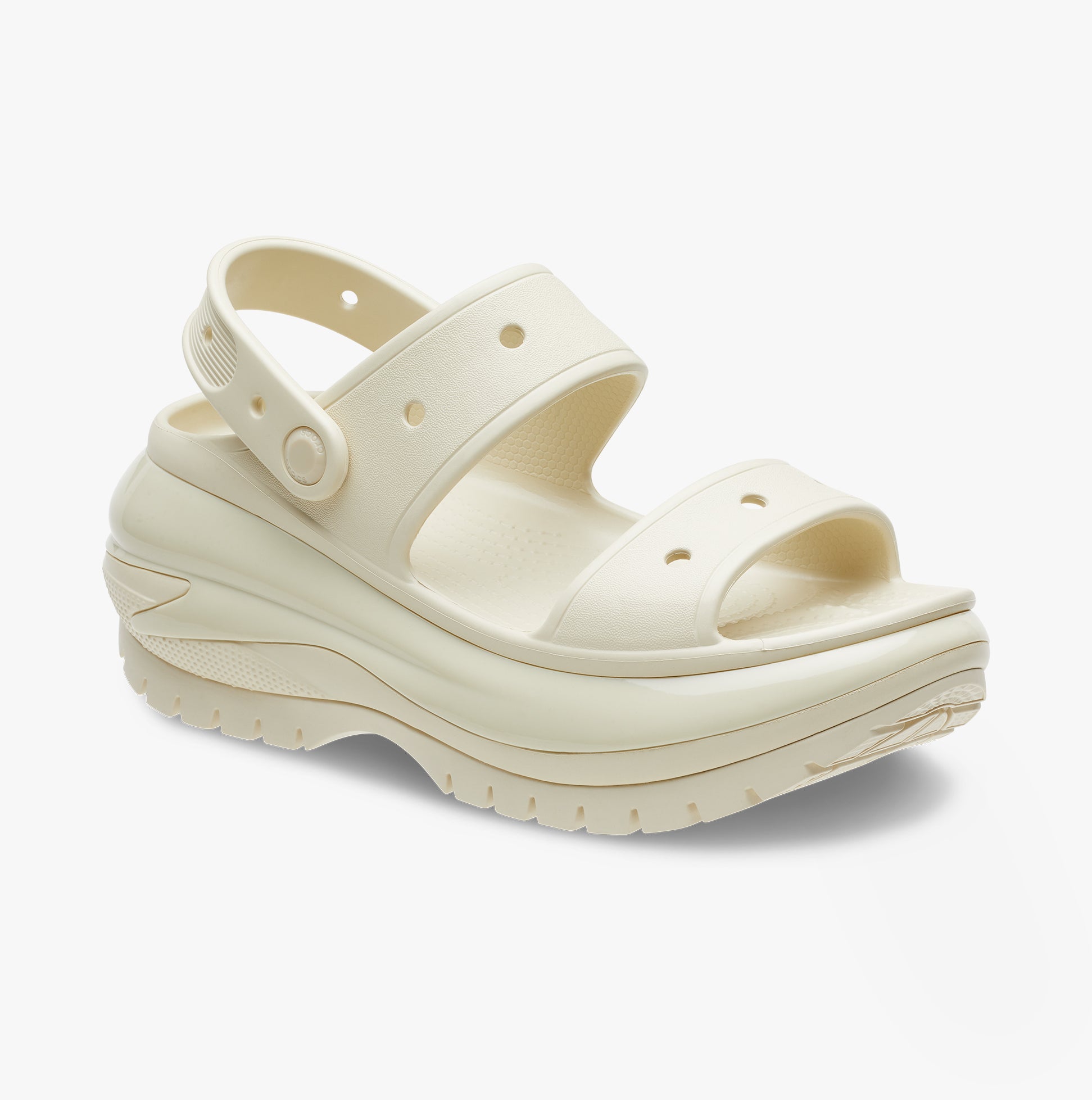 Crocs 207989-2Y2 MEGA CRUSH Womens Sandals Bone