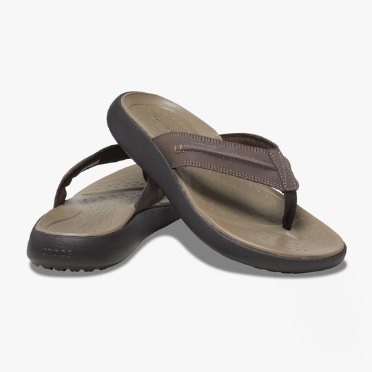 Crocs YUKON VISTA II LR Mens Flip-Flops Espresso