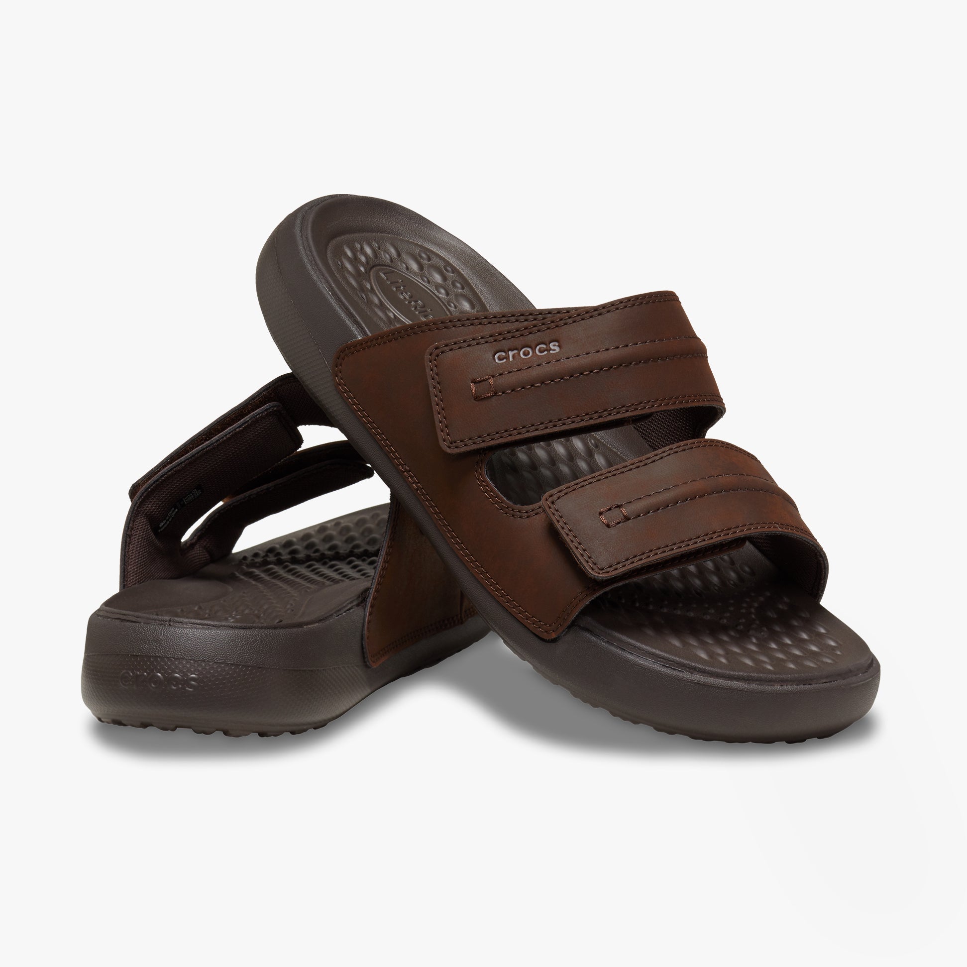 Crocs 209396-206 YUKON VISTA II LR Mens Sandals Espresso