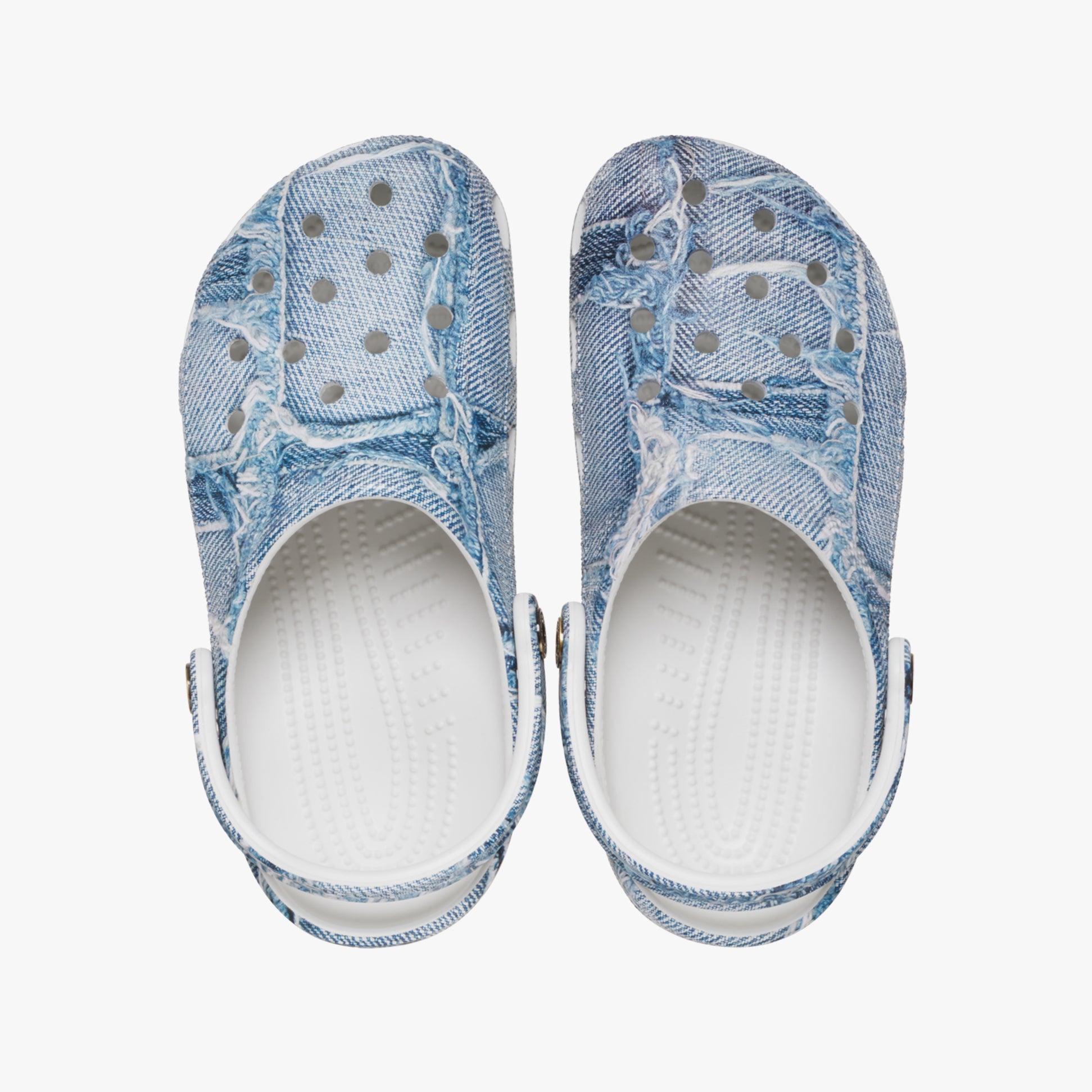 Crocs 210402-4MH CLASSIC DENIM Womens Clogs Light Denim
