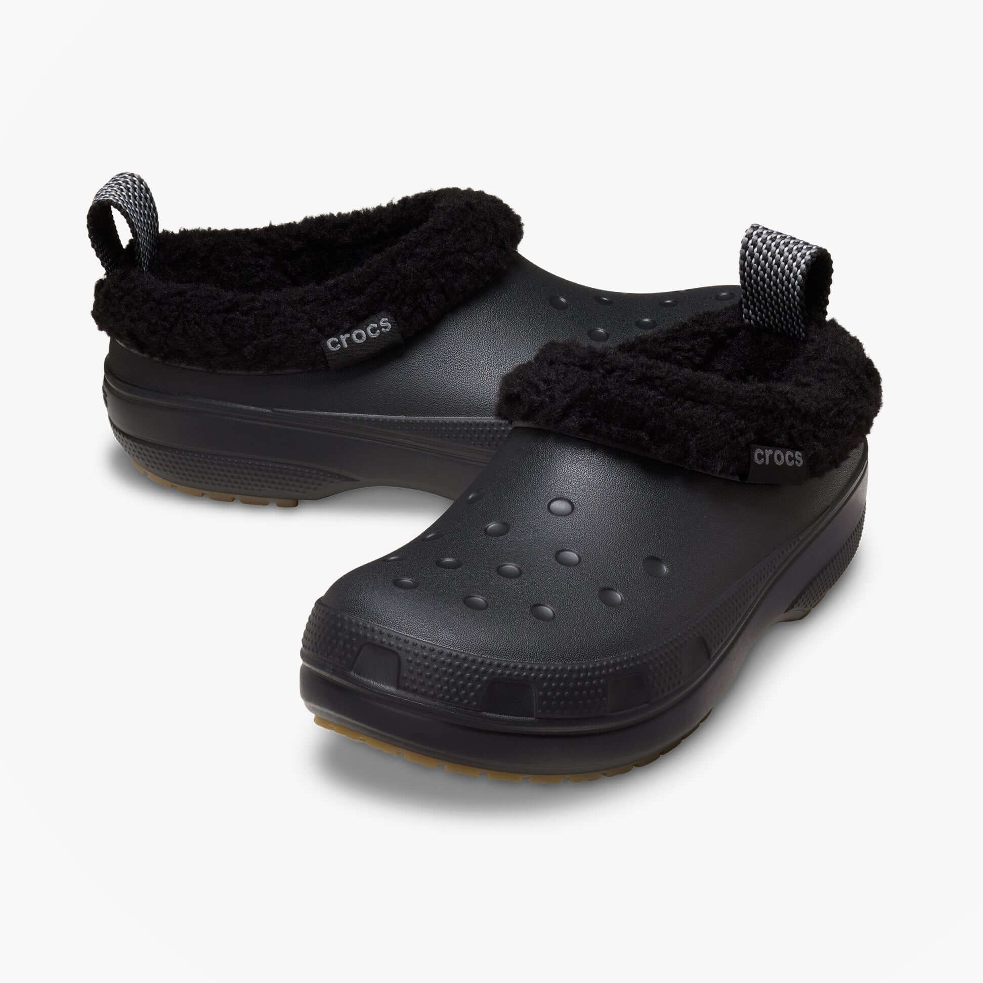 Crocs CLASSIC LINED SHORTY Unisex Adults Clogs Sandals Black