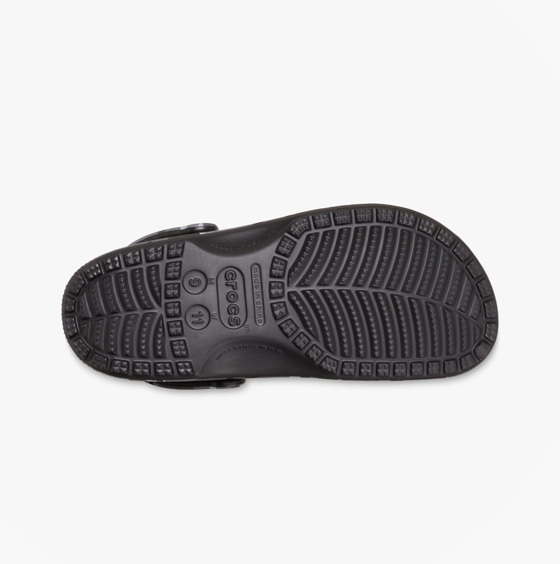 Crocs 211936 CLASSIC CAMOUFLAGE Unisex Adults Clogs Sandals Black/Grey