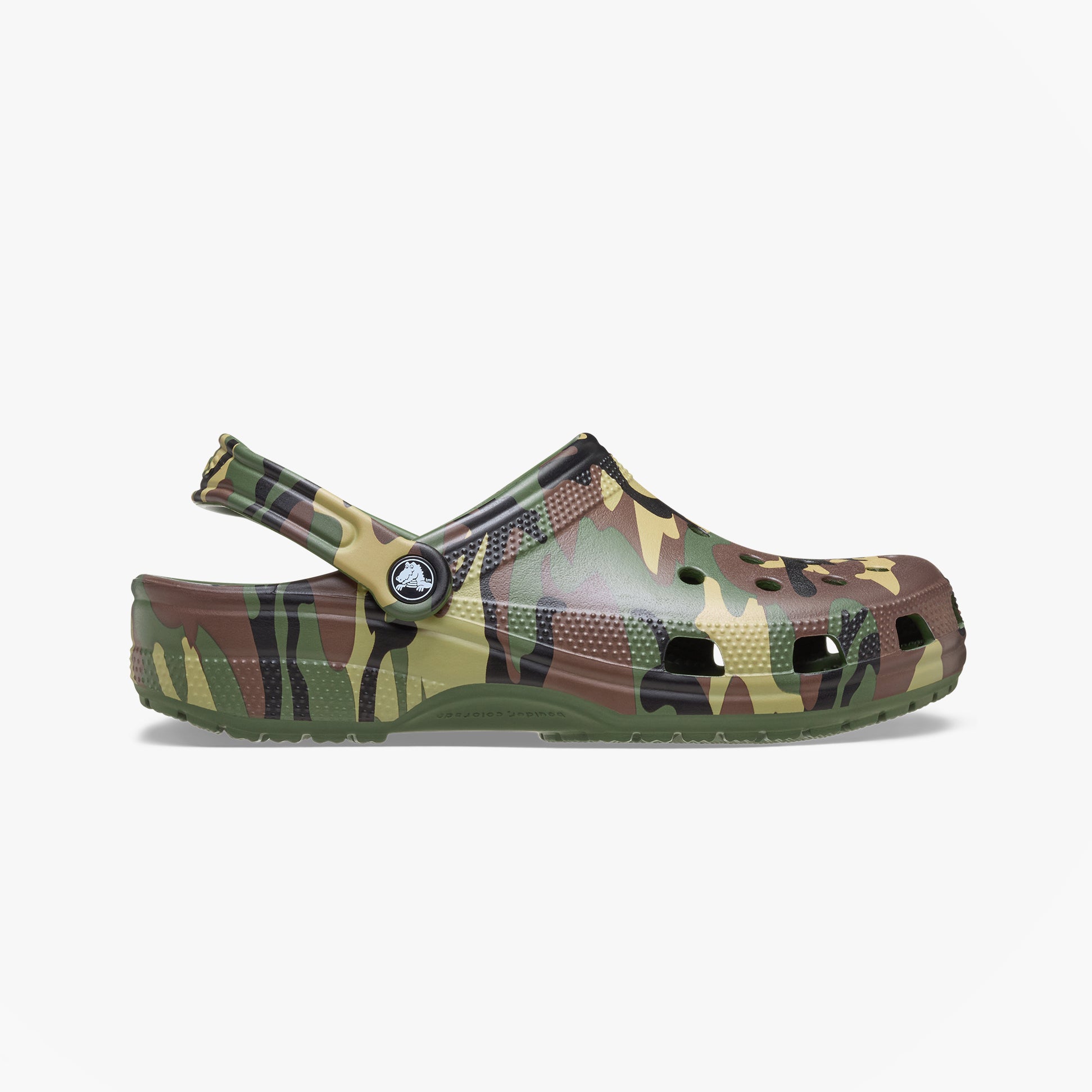 Crocs CLASSIC CAMOUFLAGE Unisex Adults Clogs Sandals Army Green/Multi