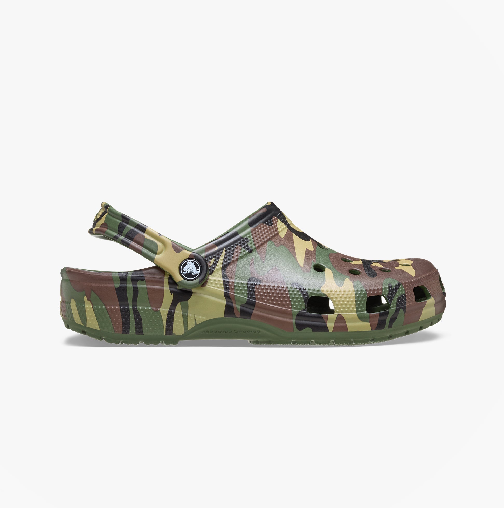 Crocs CLASSIC CAMOUFLAGE Unisex Adults Clogs Sandals Army Green/Multi