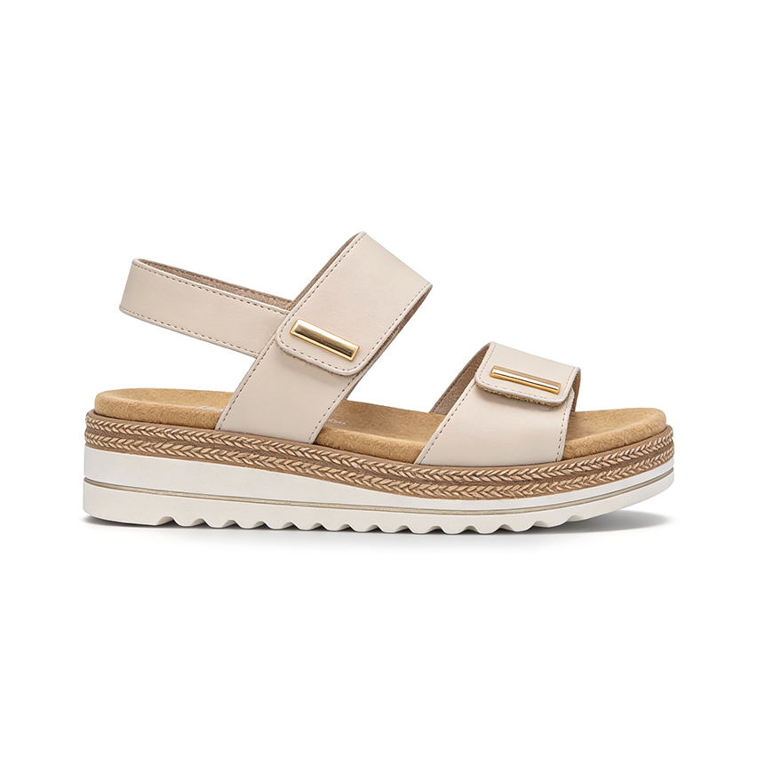 Remonte D0Q59 Womens Ankle Strap Sandals Beige