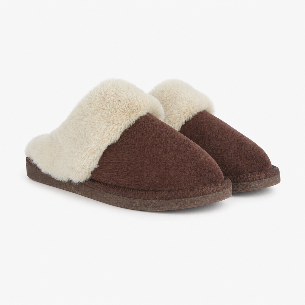 Jo & Joe CRATHIE Womens Mule Slippers Dark Brown