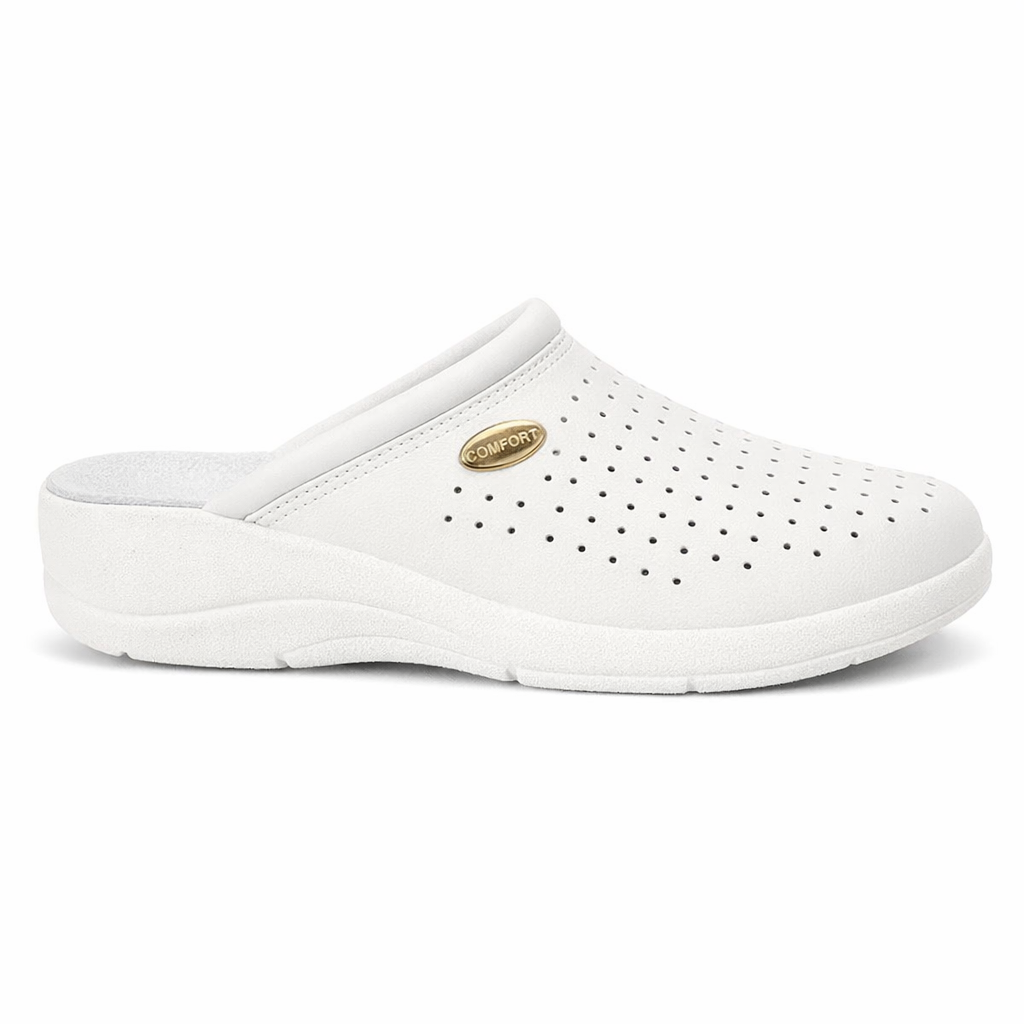 DEK L706G Ladies Clogs White