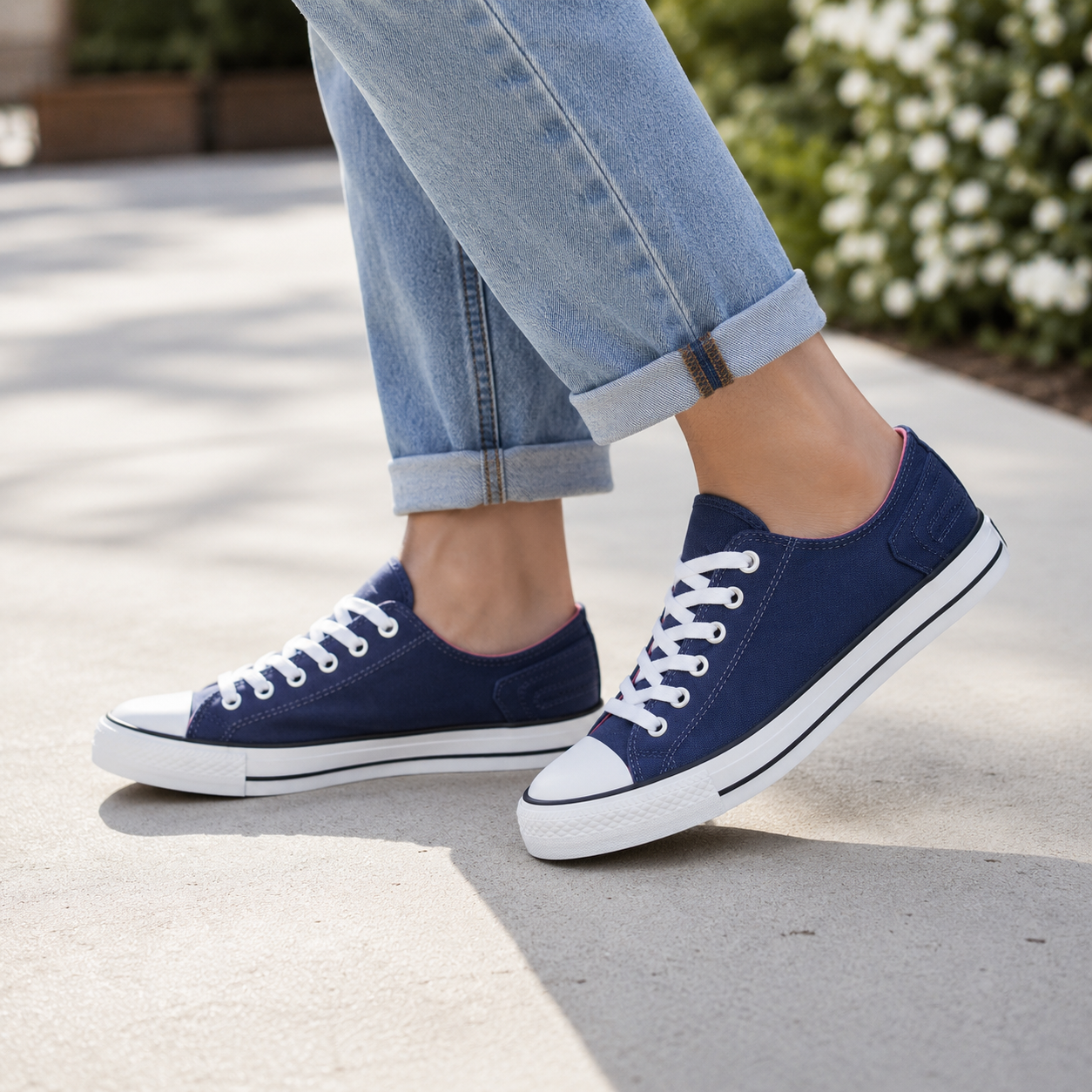 DEK CHLOE Womens Canvas Shoes Blue