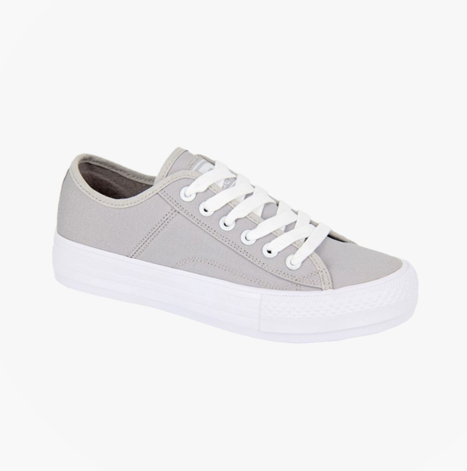 DEK L944F Womens Canvas Trainers Grey