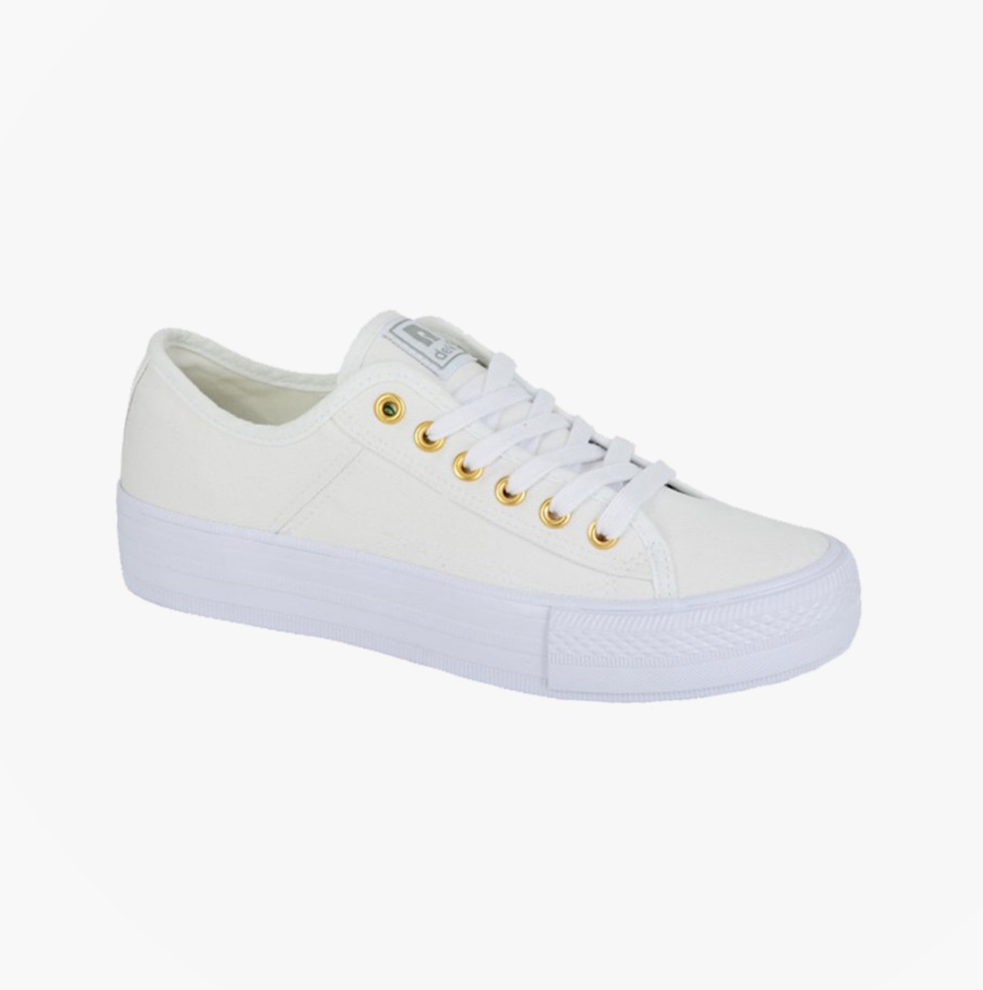 DEK L944G Womens Canvas Trainers White