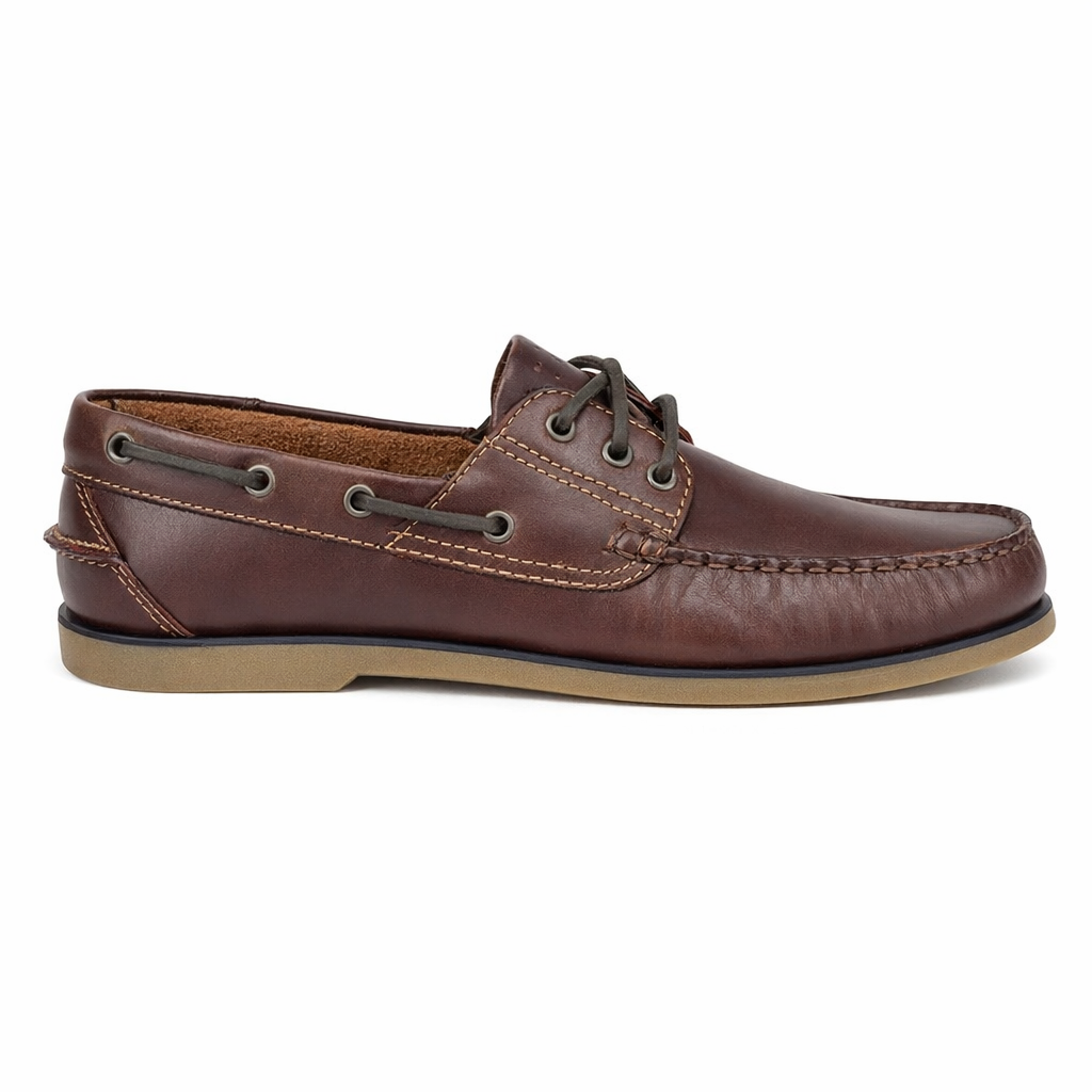 DEK CHARLES Mens Boat & Deck Shoes Brown