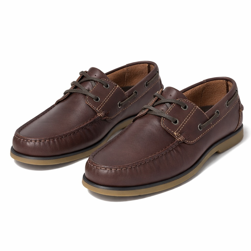 DEK CHARLES Mens Boat & Deck Shoes Brown