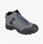 DEK ONTARIO Mens Boots Grey side view showcasing lace-up styling and durable rubber sole.