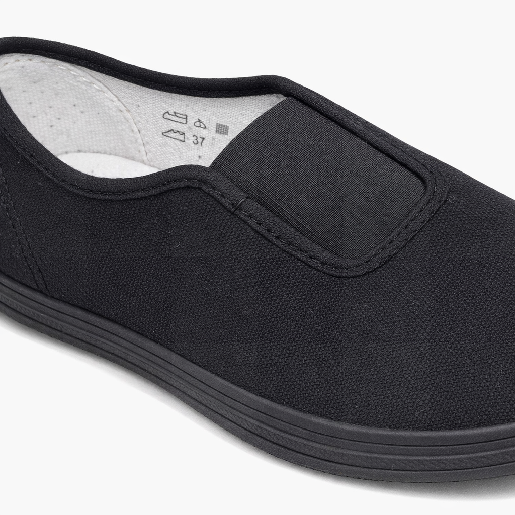 DEK ROWAN Mens Canvas Shoes Black