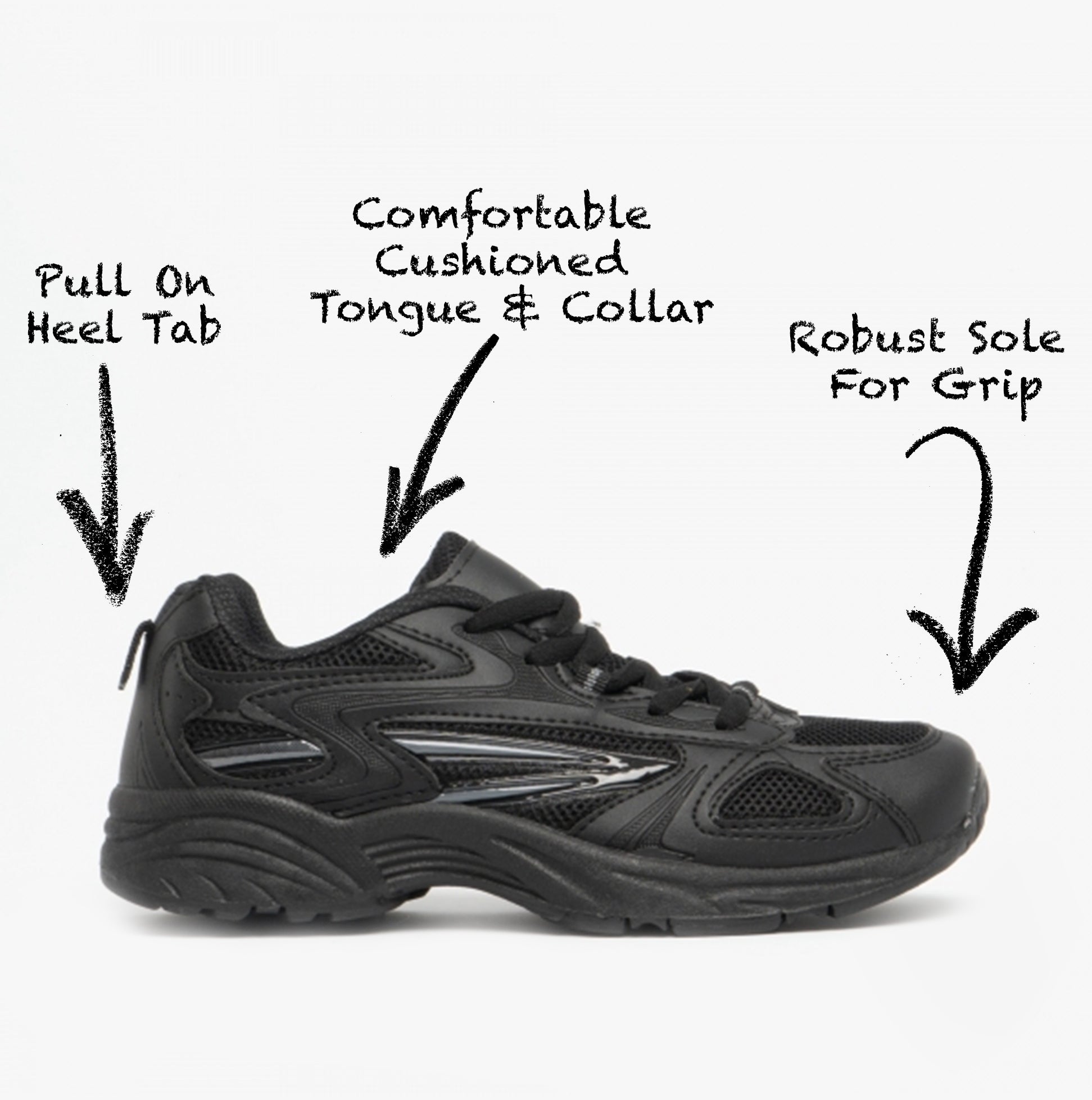 DEK VENUS Unisex Trainers Black