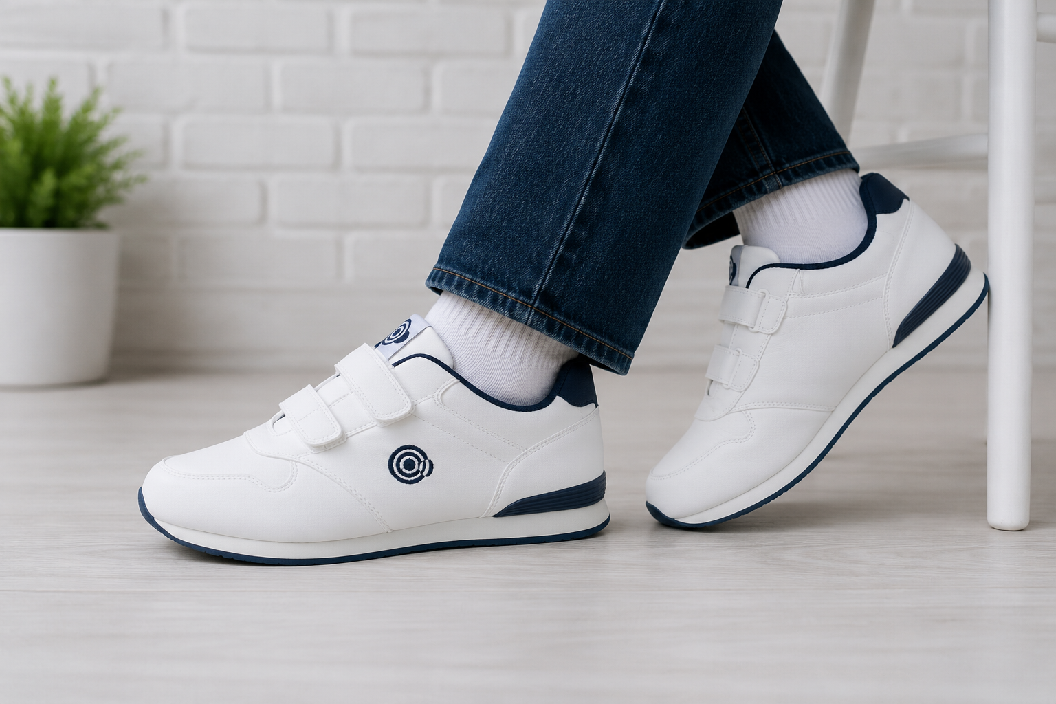 AXIS Mens Shoes White/Navy