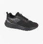 DEK KESTREL Mens Trainers Black side view, lightweight synthetic upper, lace-up closure, round toe design.