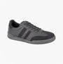 DEK KITE Mens Trainers All Black side view, casual style, lightweight, synthetic upper, lace-up closure.