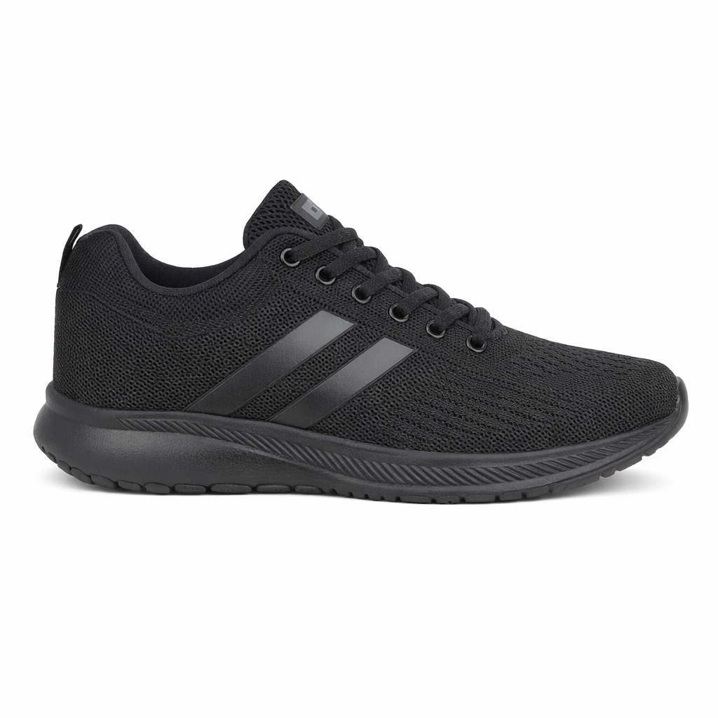 DEK PLANET Mens Casual Trainers Black