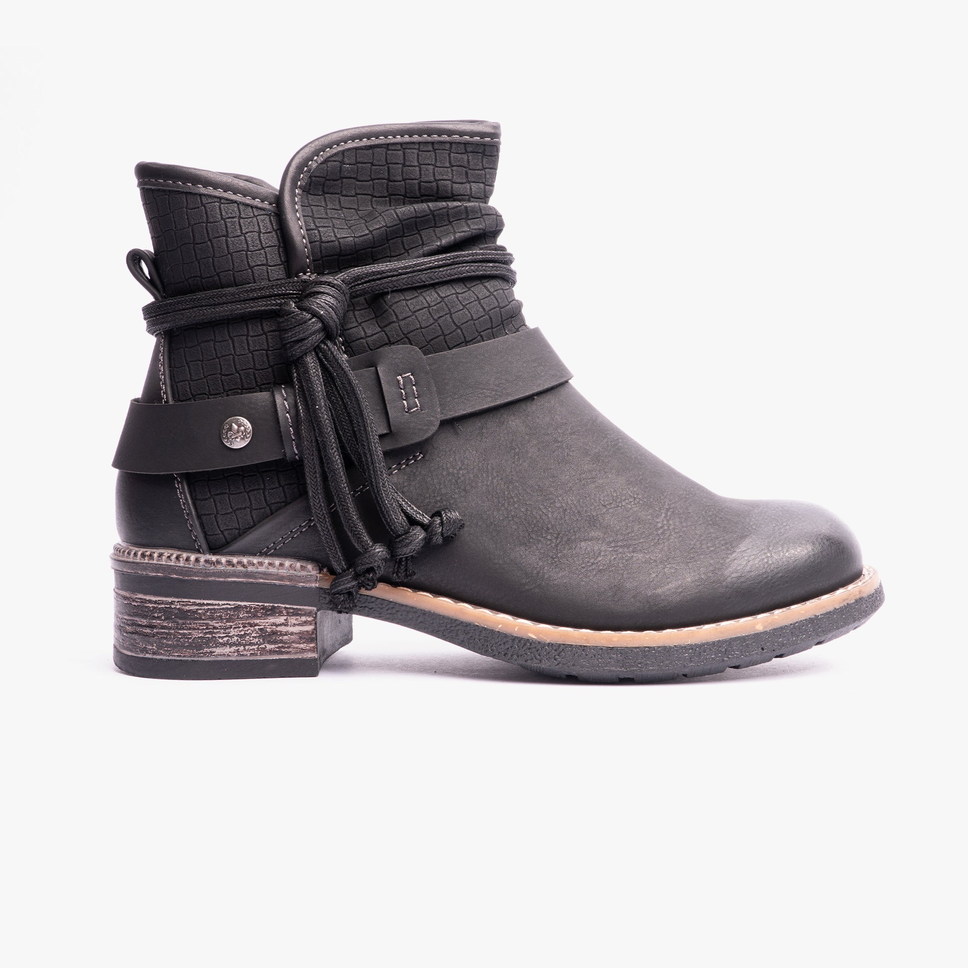 Rieker 94689-00 Womens Ankle Boots Black
