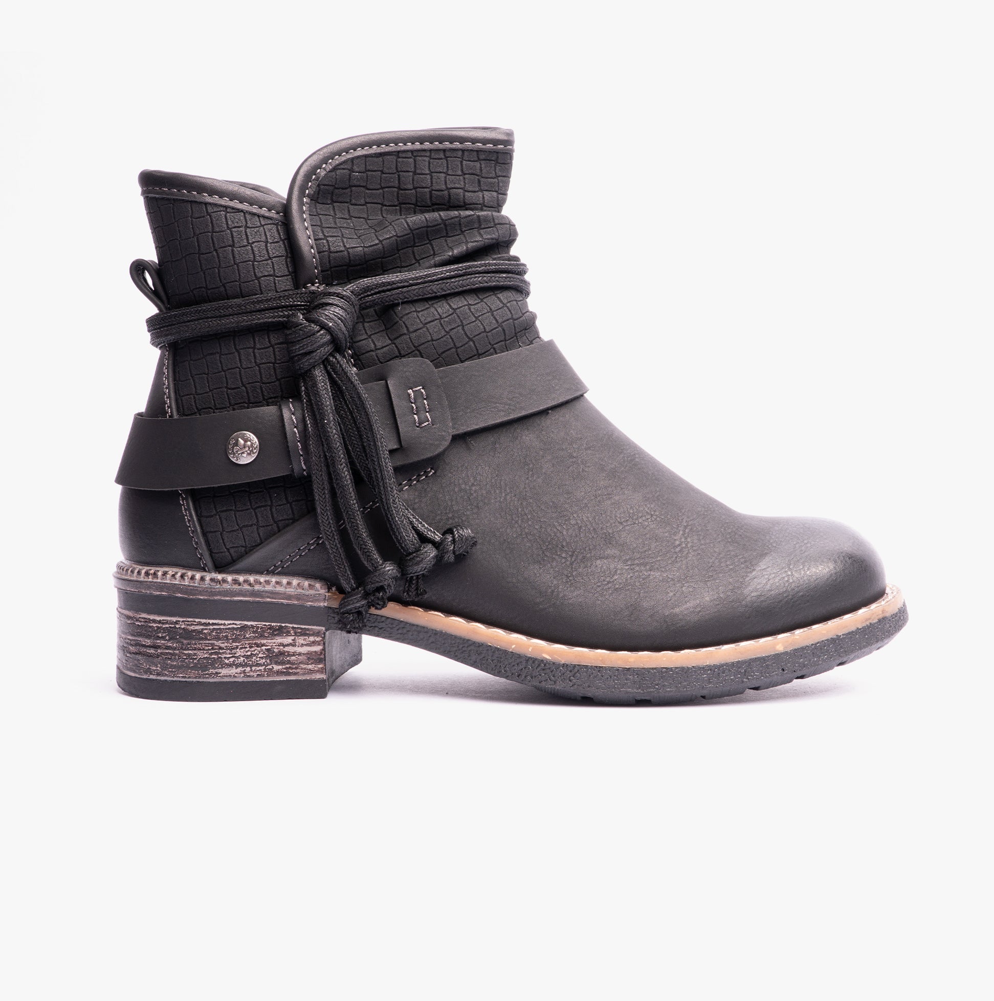 Rieker 94689-00 Womens Ankle Boots Black
