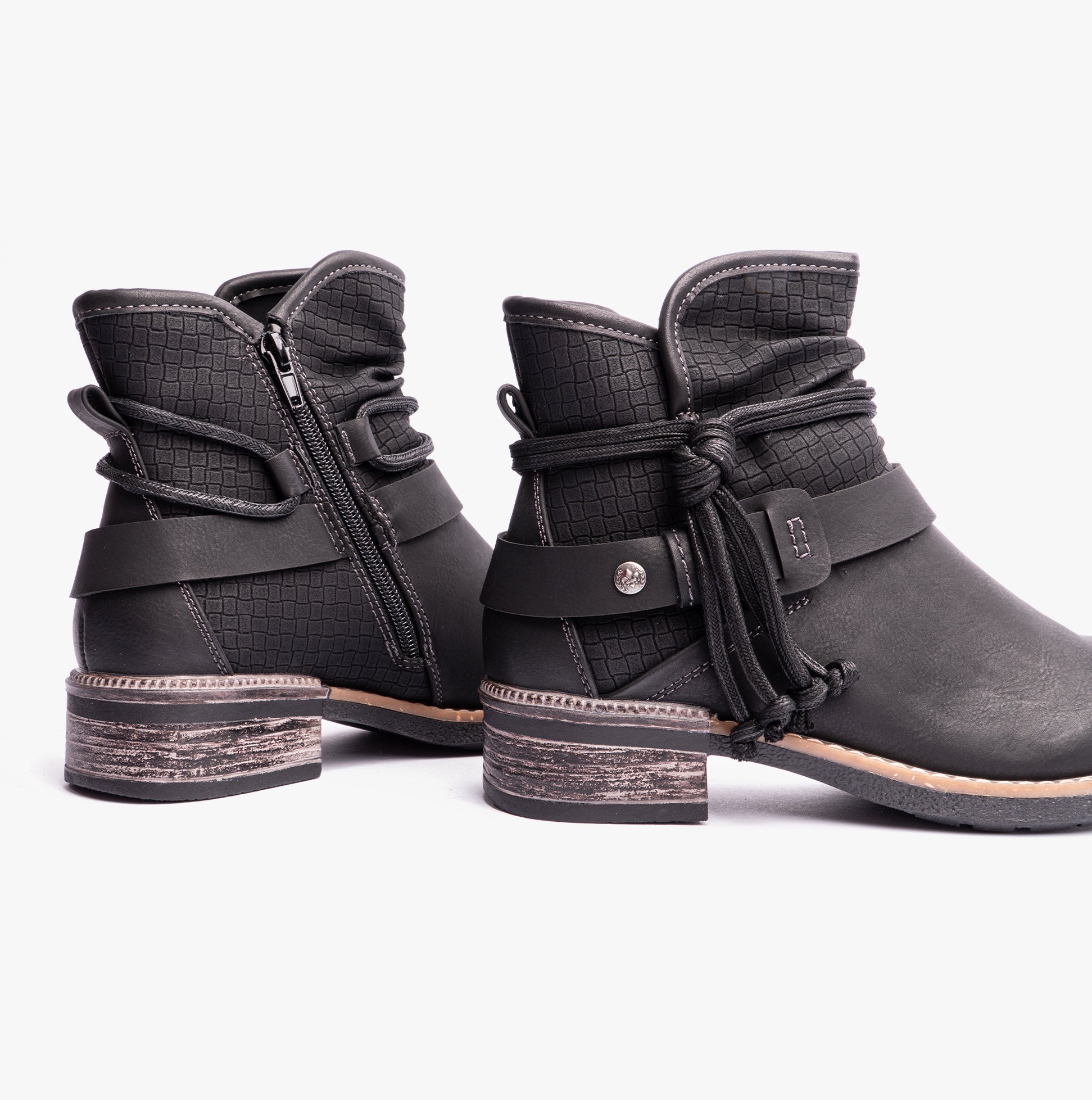 Rieker 94689-00 Womens Ankle Boots Black