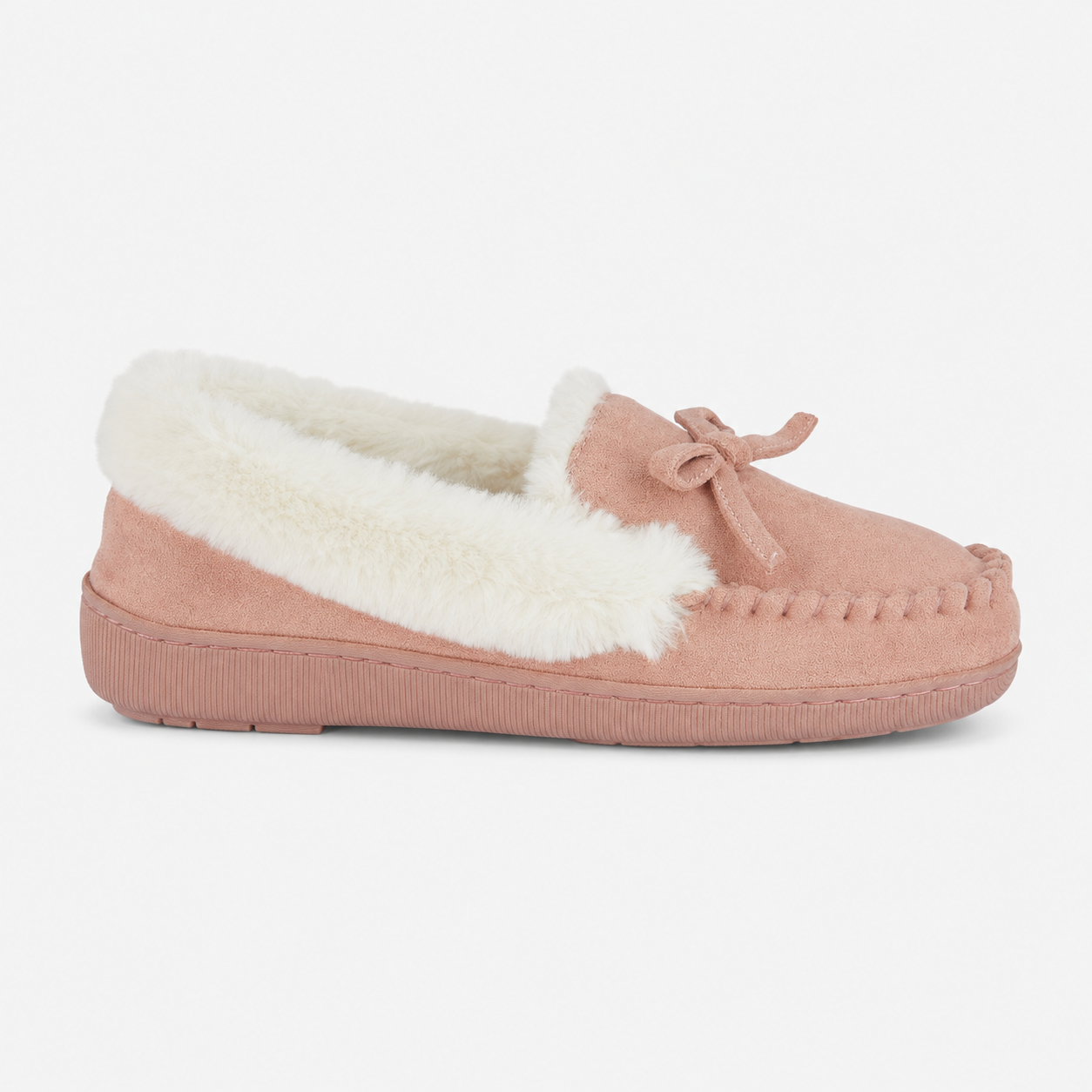 Jo & Joe KINLOCH Womens Moccasin Slippers Dusky Pink