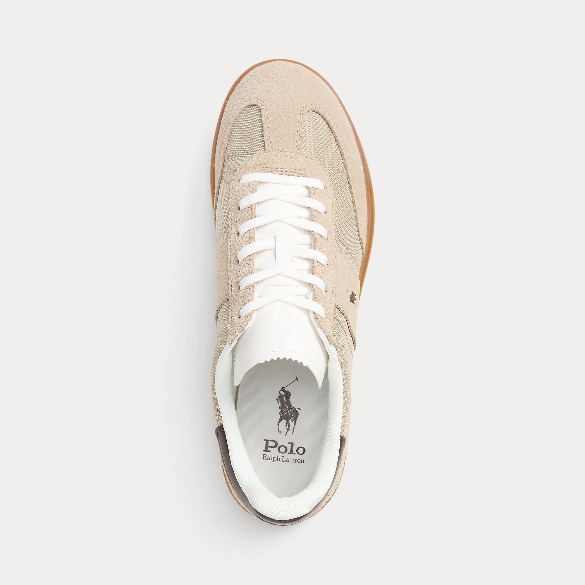 Polo Ralph Lauren HRT AERA PP Mens Court Trainers Milkshake/Dark