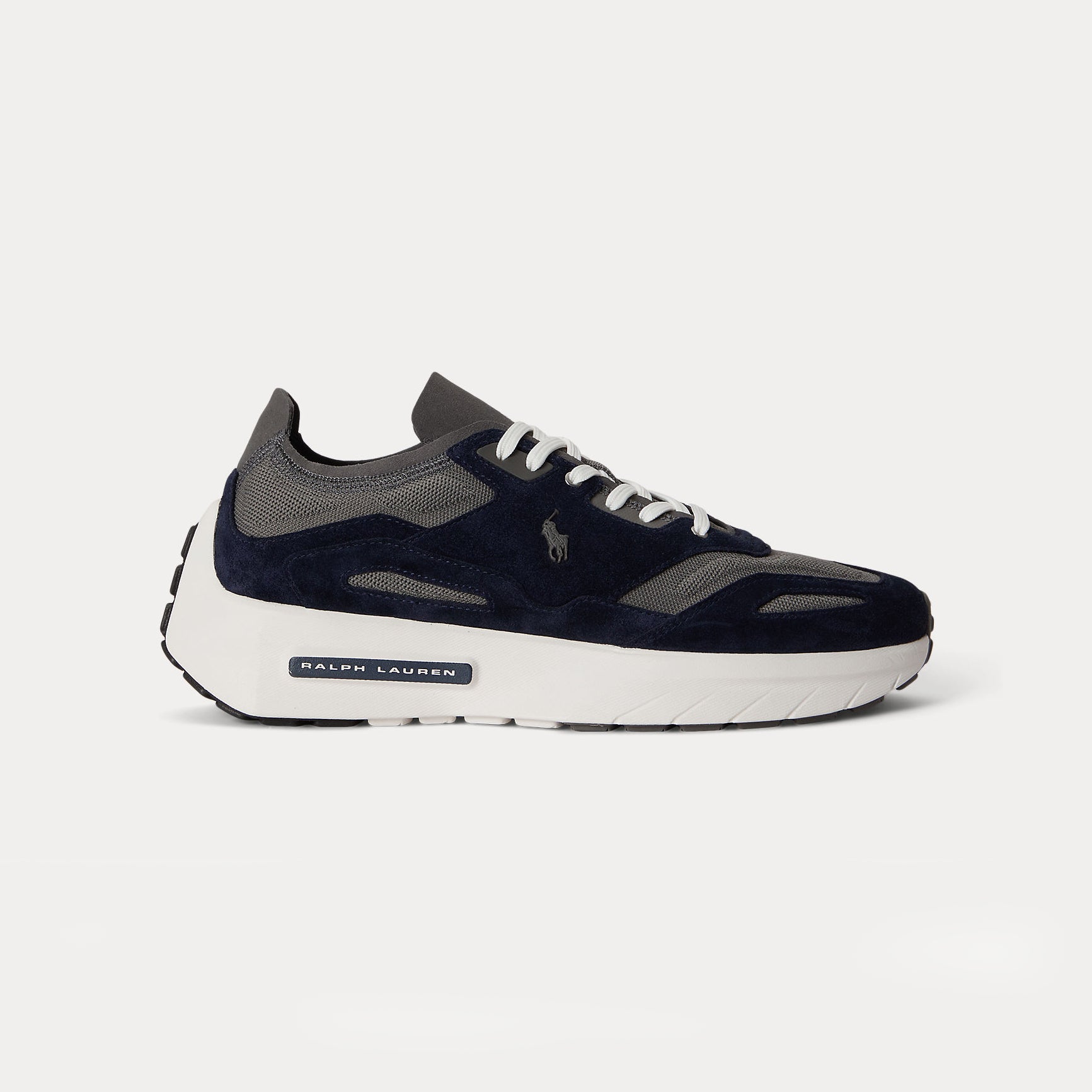 Polo Ralph Lauren BOERUM KNIT Mens Casual Trainers Hunter Navy/Dark Metal