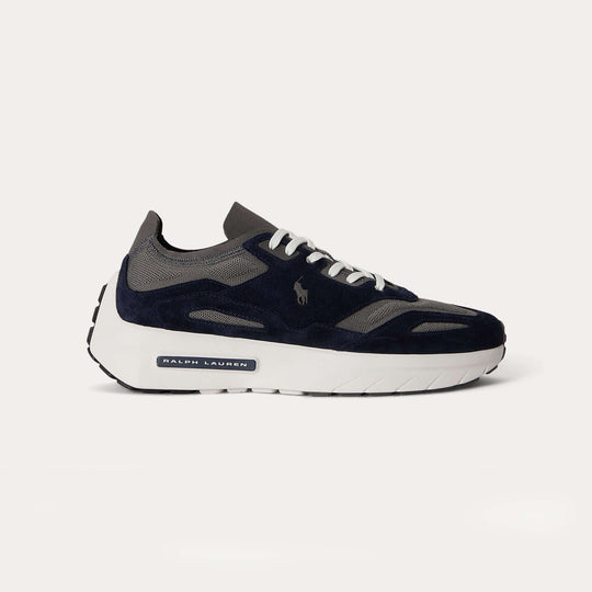 Polo Ralph Lauren BOERUM KNIT Mens Casual Trainers Hunter Navy/Dark Metal
