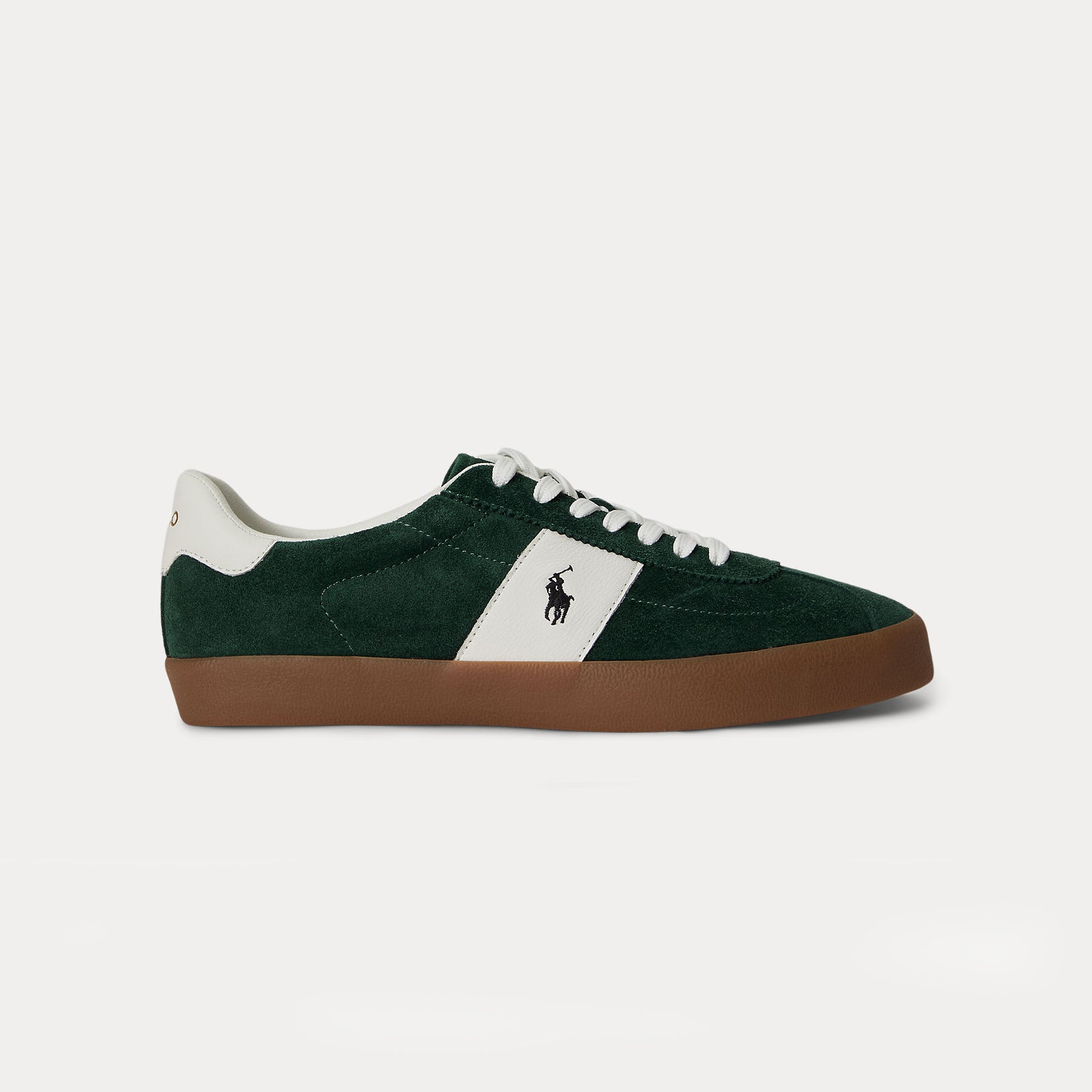 Polo Ralph Lauren COURT VLC PP Mens Court Trainers Forest/Deckwash White