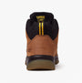 Dewalt CHALLENGER Mens Boots Brown rear view showcasing nubuck upper and lace-up closing.