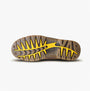 Dewalt CHALLENGER Mens Boots Brown outsole view featuring rubber sole with yellow and brown patterns.