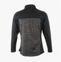 Dewalt CHARLOTTE Womens Sweatshirt Grey Black back view showing 1/4 zip, fleece material, and tonal design.
