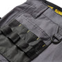 Dewalt CHEVERLEY Mens Shorts Grey detail view of reinforced pockets and waist band