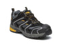 Dewalt CUTTERGRY Unisex Trainers Black Grey side view showing lace-up design and rubber sole.
