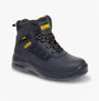 Dewalt DOUGLAS Mens Boots Black side view showcasing safety features and sturdy lace-up design.