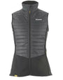 Dewalt FLORENCE Womens Gilet Grey Black front view with zip fastening and lightweight insulation features