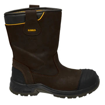 Dewalt MILLINGTON Unisex Boots Brown side view showing safety features and comfortable design.