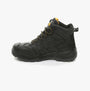 Dewalt MURRAY Mens Boots Black side view featuring lace-up style, rubber sole, and ankle height for safety.