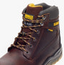 Dewalt TITANIUM Mens Boots Brown detail view showcasing lace-up design and metal toe cap features.