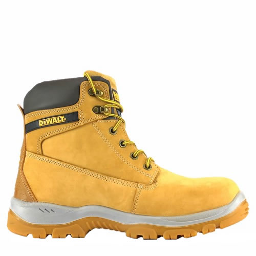 Dewalt TITANIUM Mens Boots Honey side view showcasing lace-up design and rubber sole.