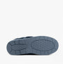 Dr Keller AVON Womens Full Slippers Navy bottom view with synthetic sole details and grip pattern.