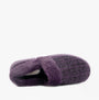 Dr Keller AVON Womens Slippers Purple top view showing faux fur lining and textile upper in vibrant purple color.