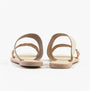 Dr Keller AMELIA Womens Sandals Gold back view showcasing the slip-on design and synthetic materials.