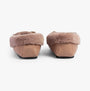 Dr Keller VANESSA Womens Slippers Pink back view showing faux fur lining and round toe design.